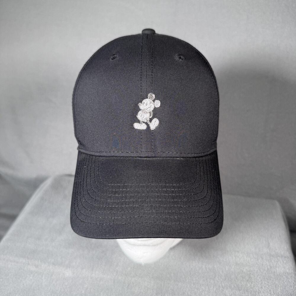 Disney Mickey Mouse Hat Cap Strap Back Black Nike Dri-FIT Legacy91 Mens Golf